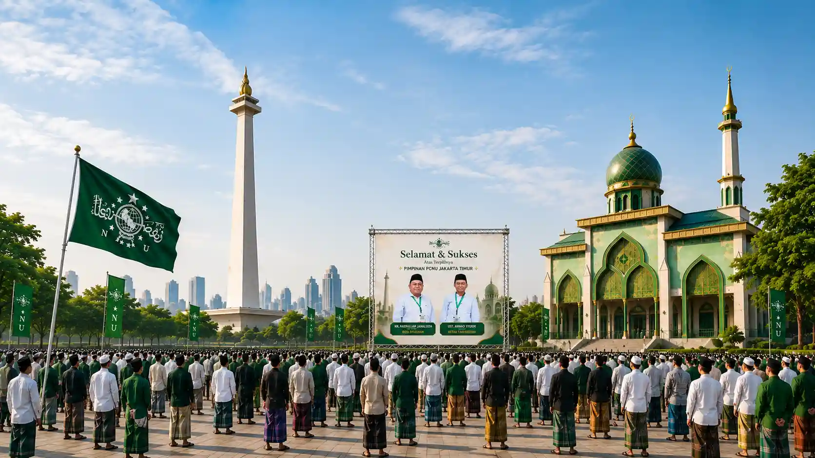 Kebersamaan pengurus dan warga PCNU Pengurus Cabang Kabupaten Humbang Hasundutan